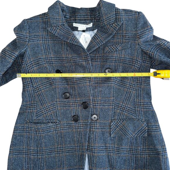 Veronica Beard Yareli Dickey Jacket Plaid 100% Wool Blazer Womens Size 0 - Picture 9 of 9